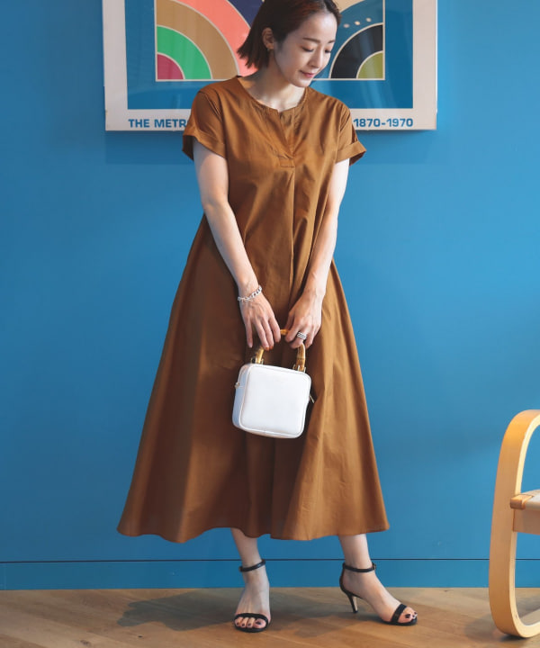 BEAMS HEART（ビームス ハート）スキッパーネック 2WAYワンピース