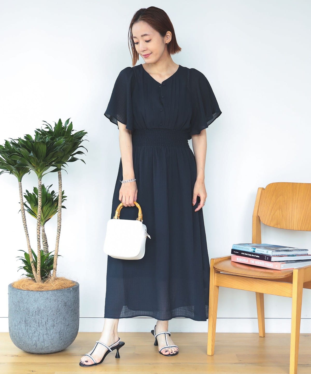 袖フレア ワンピース ワンピース WOMEN BLUE ONE SIZE 袖フレア ワンピース ワンピース WOMEN BLUE ONE SIZE