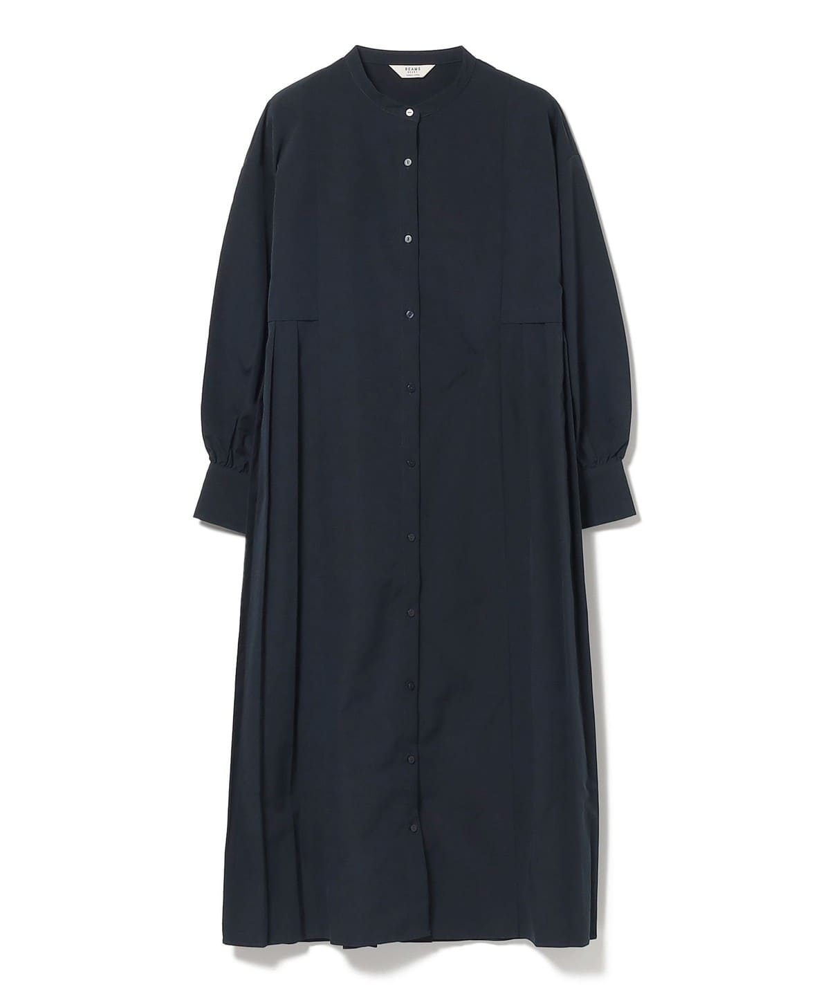 BEAMS HEART / Side pleated shirt dress