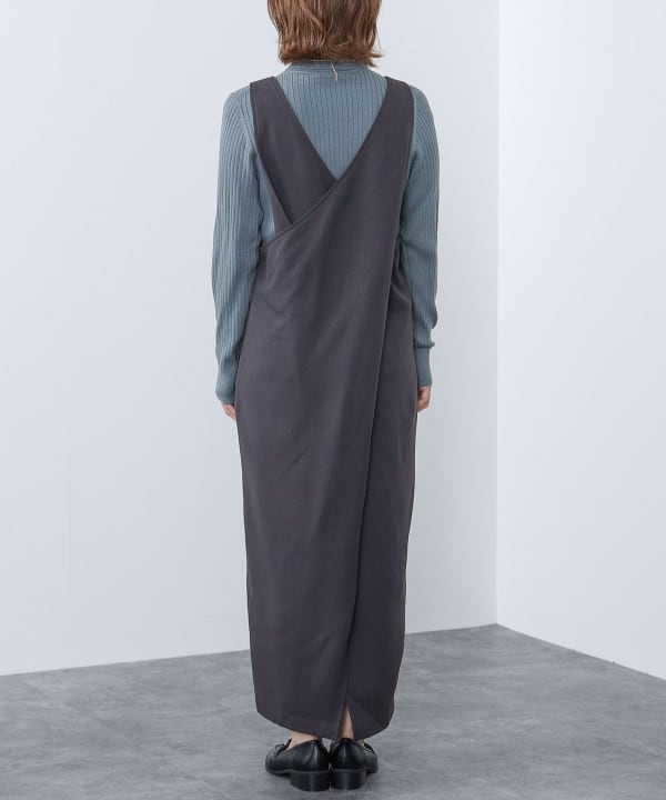 【一度のみ着用・美品】BEAMS HEART WOMEN ワンピース BEAMS HEART（ビームス ハート）バックツイスト ワンピース