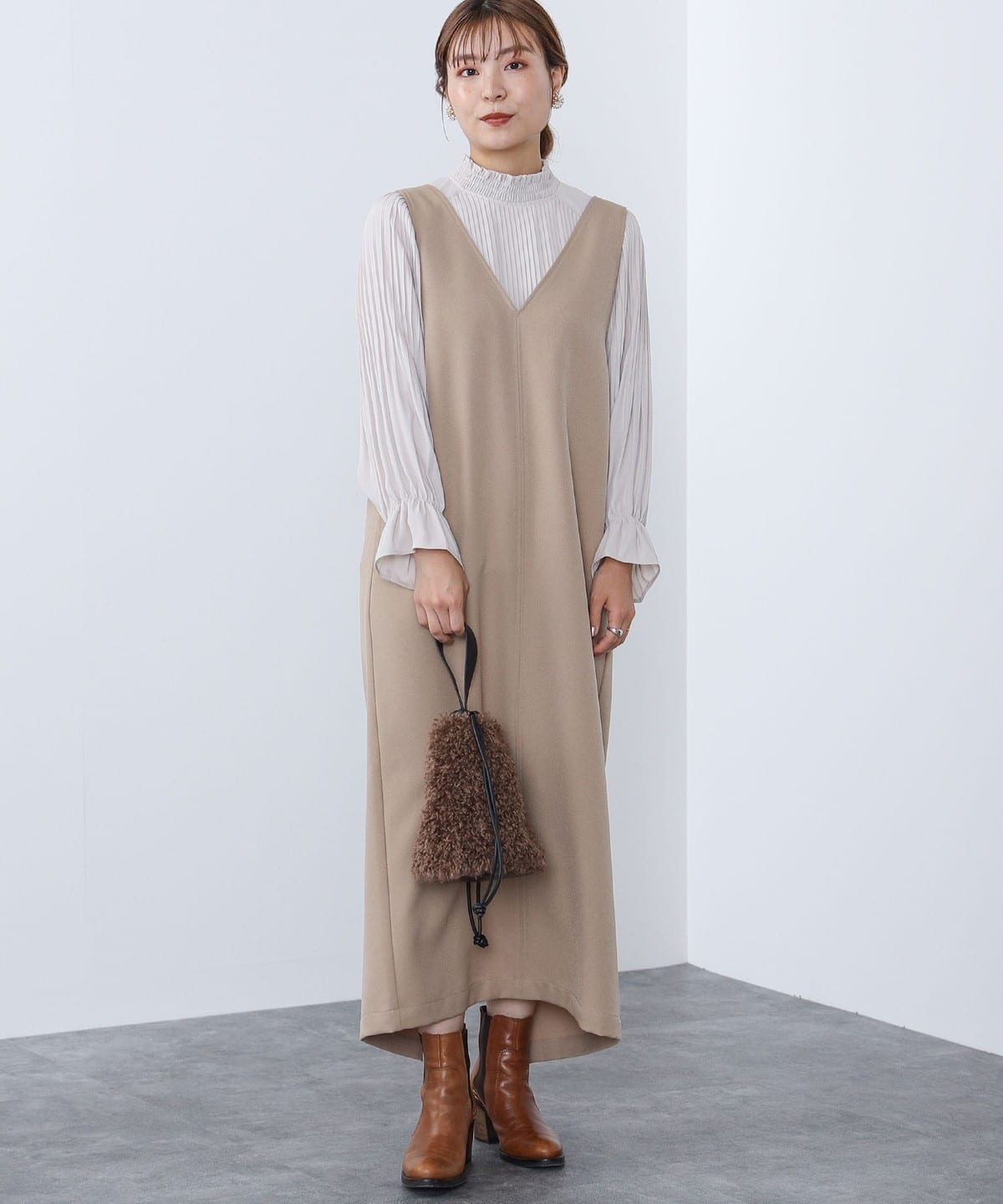 ◆９月５日まで◆美品◆HAVERSACKハードツイストグログランワンピース♡ BEAMS HEART（ビームス ハート）【10/2再値下げ】バックツイスト