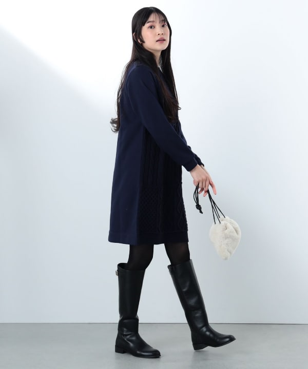 ヒー♡さま　専用 BEAMS HEART（ビームス ハート）パッチワーク風 ニットコンビ
