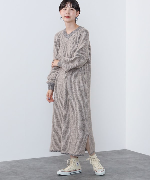 ワンピース MSGM ロンハーマン beams アローズ BEAMS HEART（ビームス ハート）スキッパー ロング ティアード
