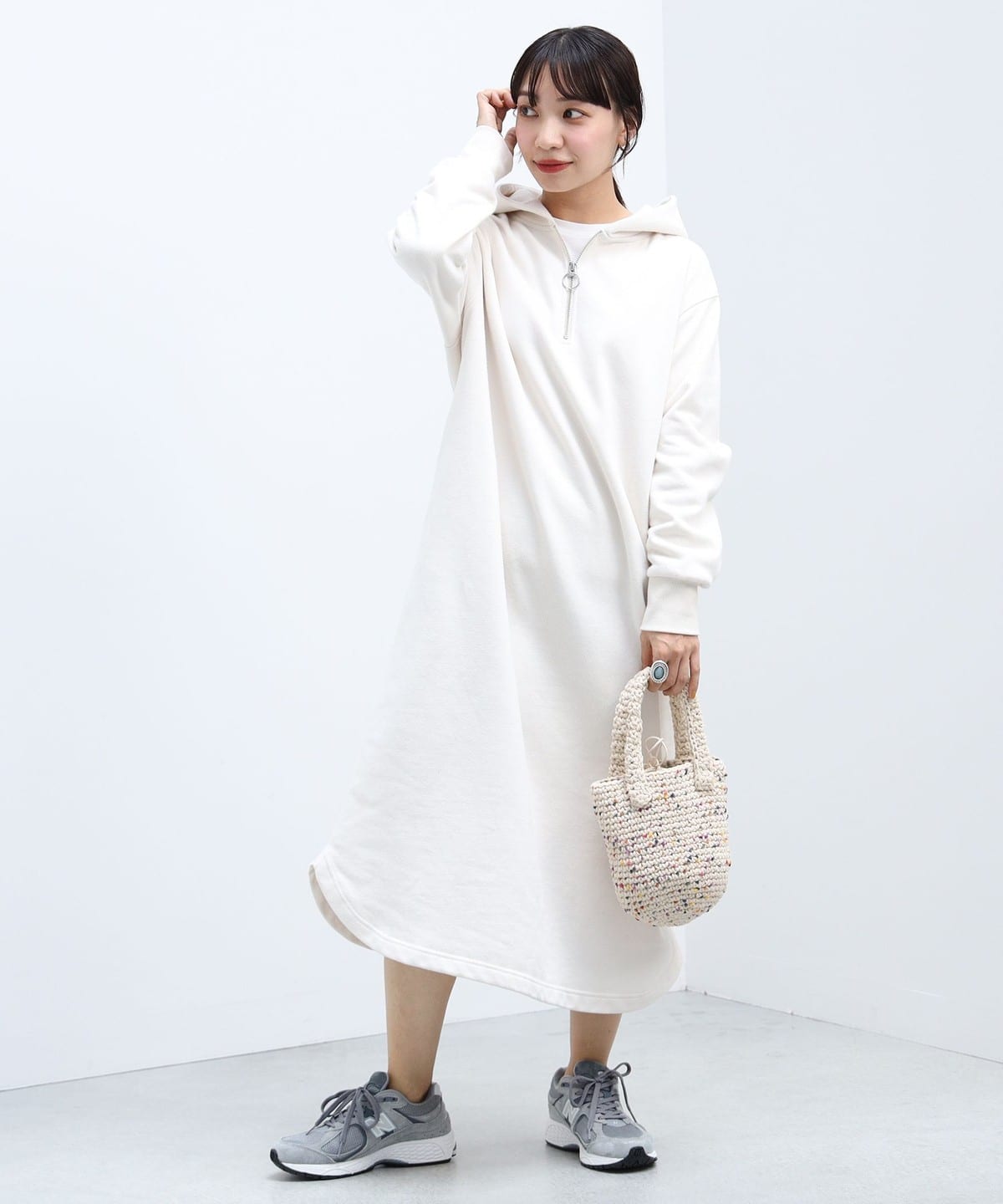 BEAMS HEART（ビームス ハート）フーディージップ カットワンピース