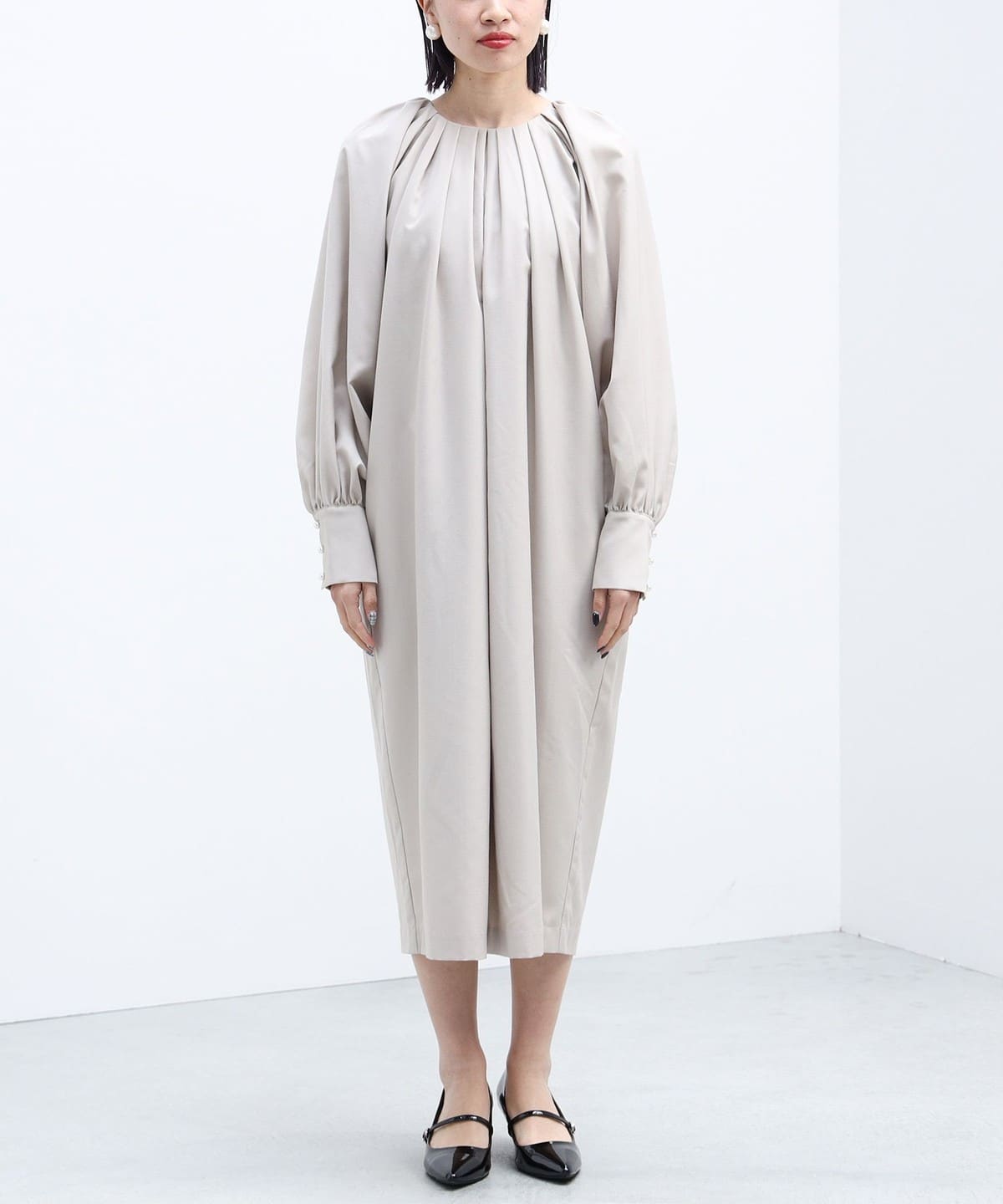 BEAMS HEART（ビームス ハート）ボリュームタック ワンピース 