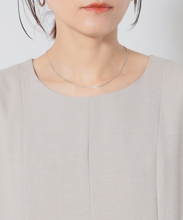 BEAMS HEART ワンピース / バックタック ノースリーブワンピース