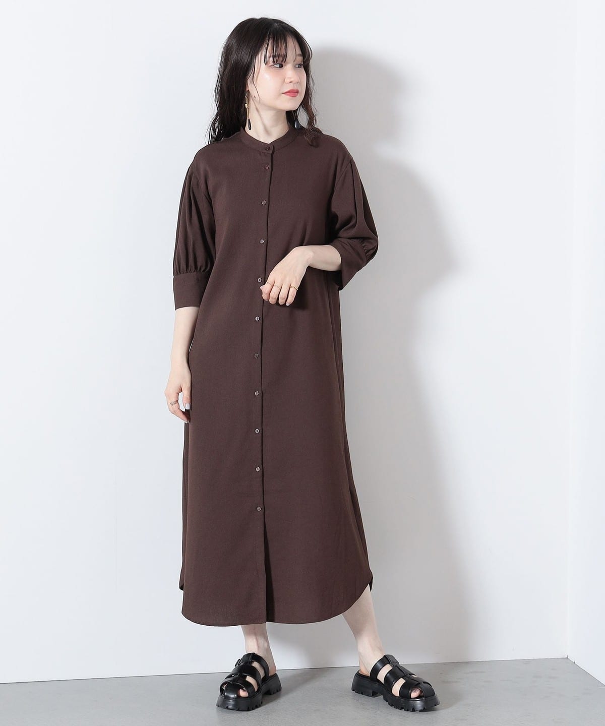 BEAMS HEART（ビームス ハート）ビスチェ × シャツワンピース （セット