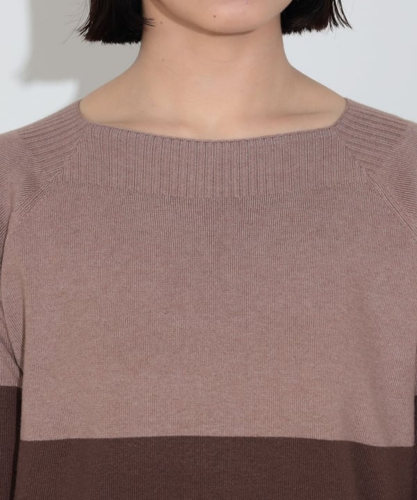 BEAMS HEART（ビームス ハート）総針 配色 ニットワンピース