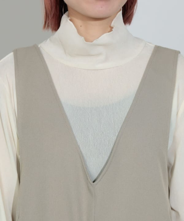 新品heve Hart Neckオールインワン ECRU38サイズ 新品heve Hart Neck