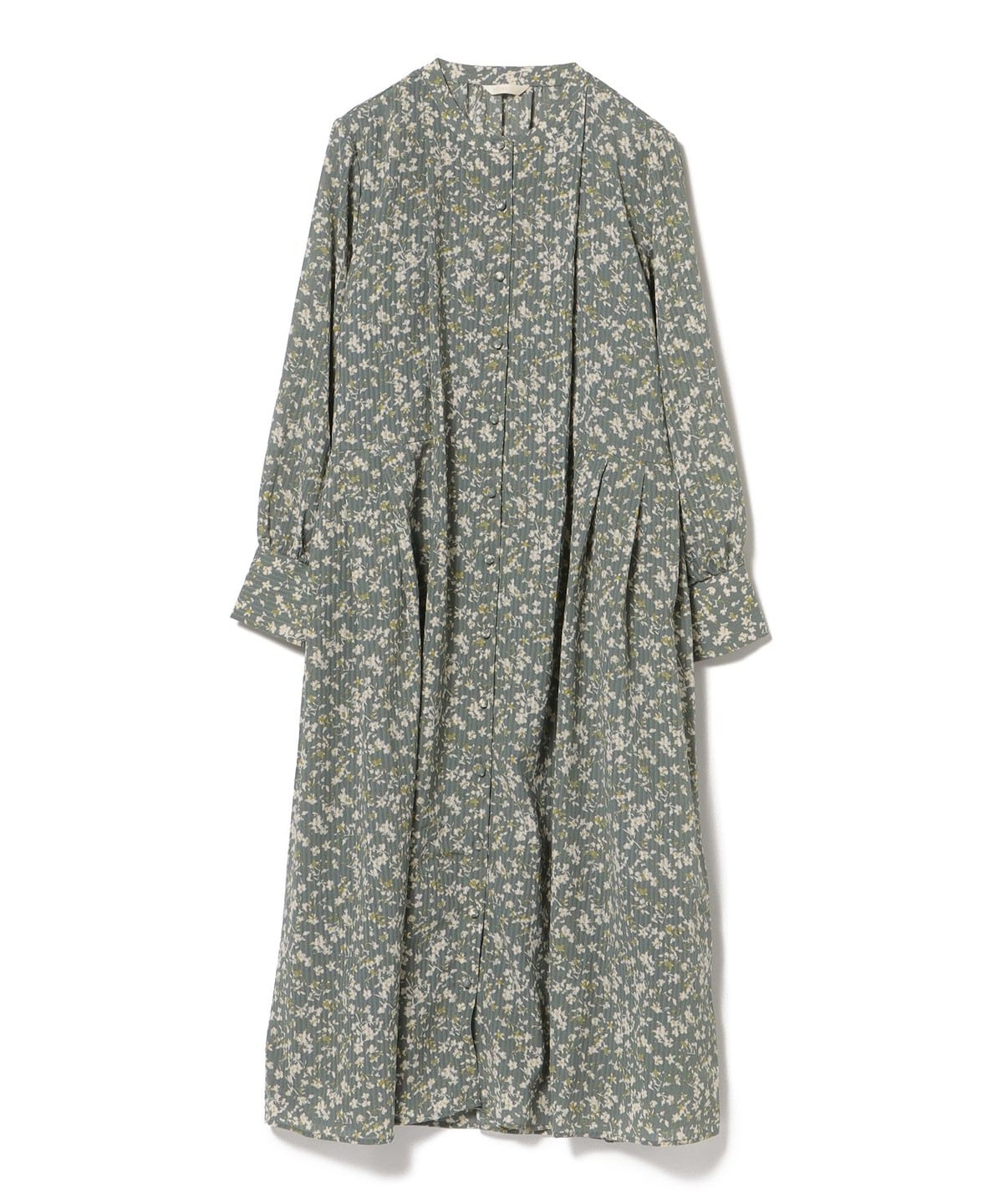 花柄 タック シャツワンピース ワンピース WOMEN GREEN ONE SIZE 花柄 タック シャツワンピース ワンピース WOMEN GREEN ONE SIZE