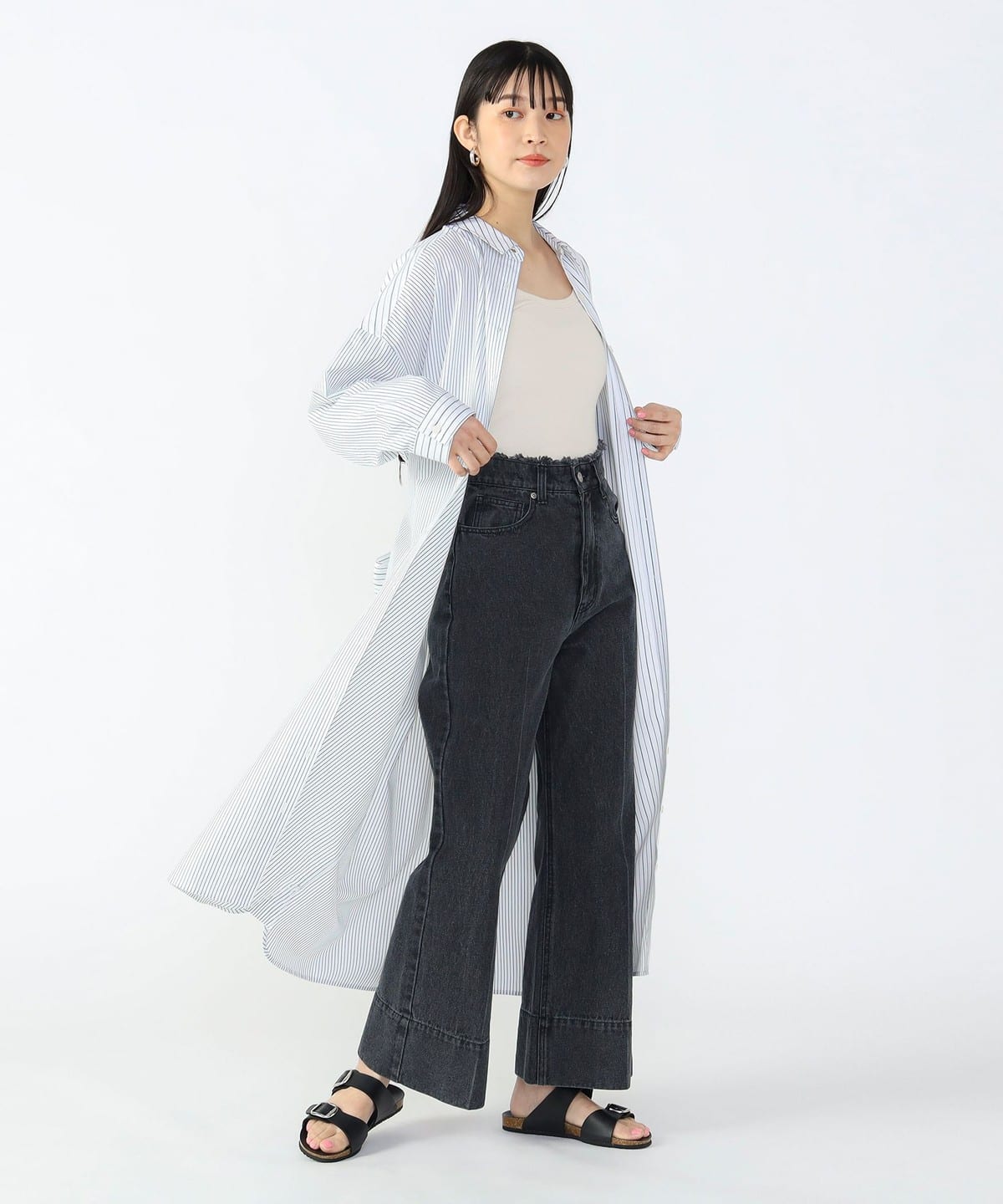 クレイジー切替 シャツワンピース ワンピース WOMEN GREEN STRIPE ONE SIZE クレイジー切替 シャツワンピース ワンピース WOMEN GREEN STRIPE ONE SIZE