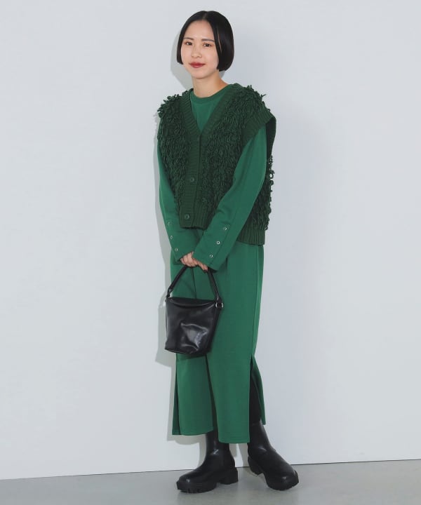 BEAMS HEART（ビームス ハート）ループ ベスト × ワンピース （セットアイテム）（ワンピース ワンピース）通販｜BEAMS