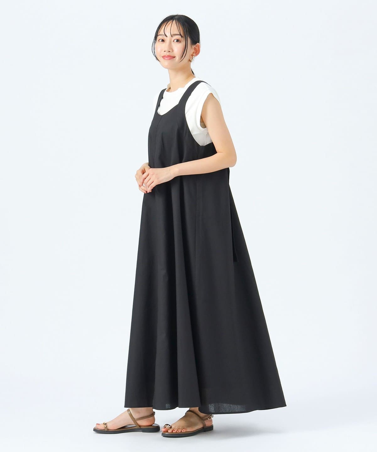 【6/5新規値下げ】Dカン ロング ワンピース(洗濯可) ワンピース WOMEN BLACK ONE SIZE 【6/5新規値下げ】Dカン ロング ワンピース(洗濯可) ワンピース WOMEN BLACK ONE SIZE