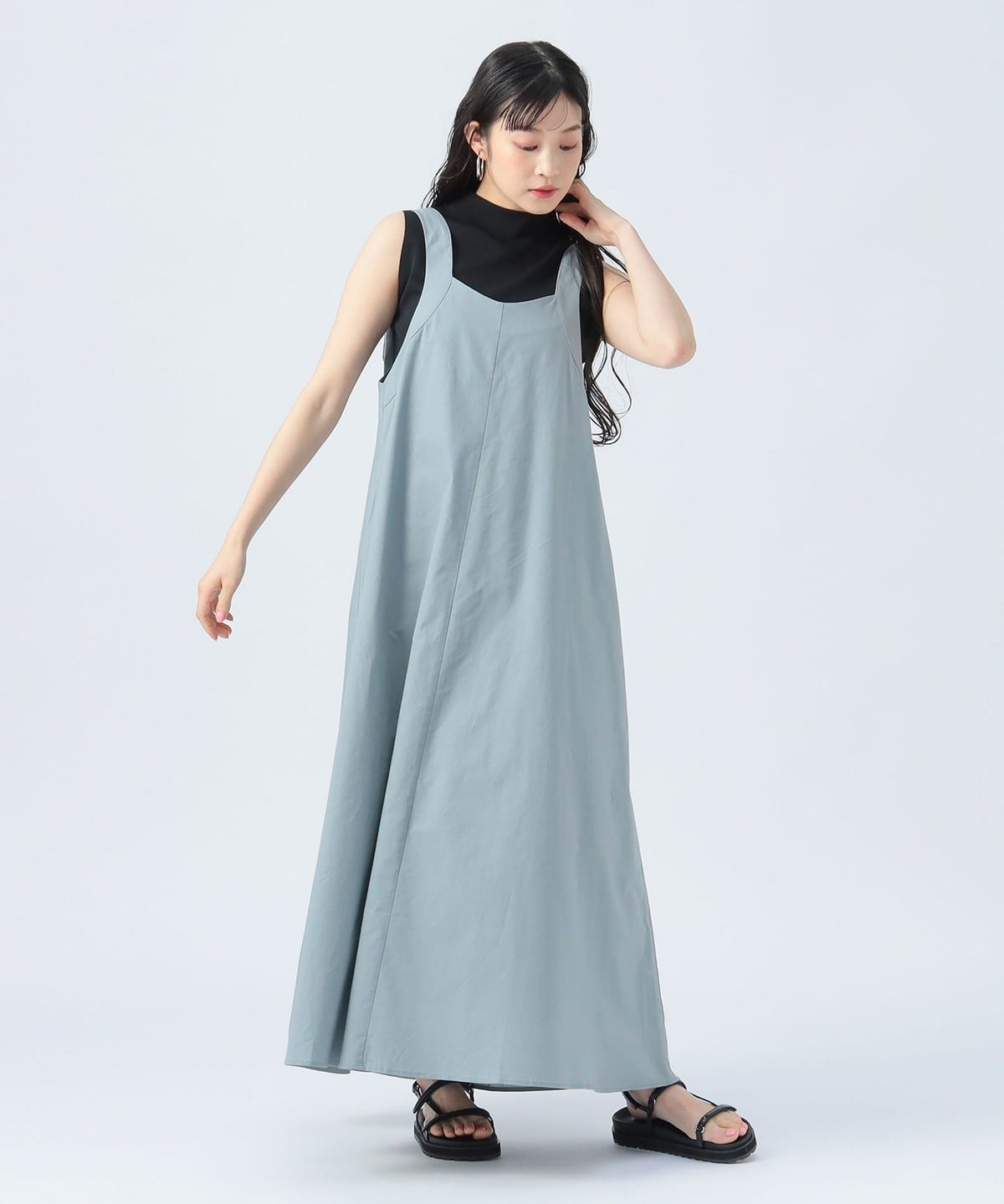 【6/5新規値下げ】Dカン ロング ワンピース(洗濯可) ワンピース WOMEN SAX ONE SIZE 【6/5新規値下げ】Dカン ロング ワンピース(洗濯可) ワンピース WOMEN SAX ONE SIZE