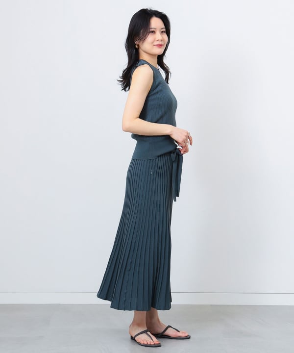 BEAMS OUTLET｜BEAMS HEART / ノースリーブ リブニット