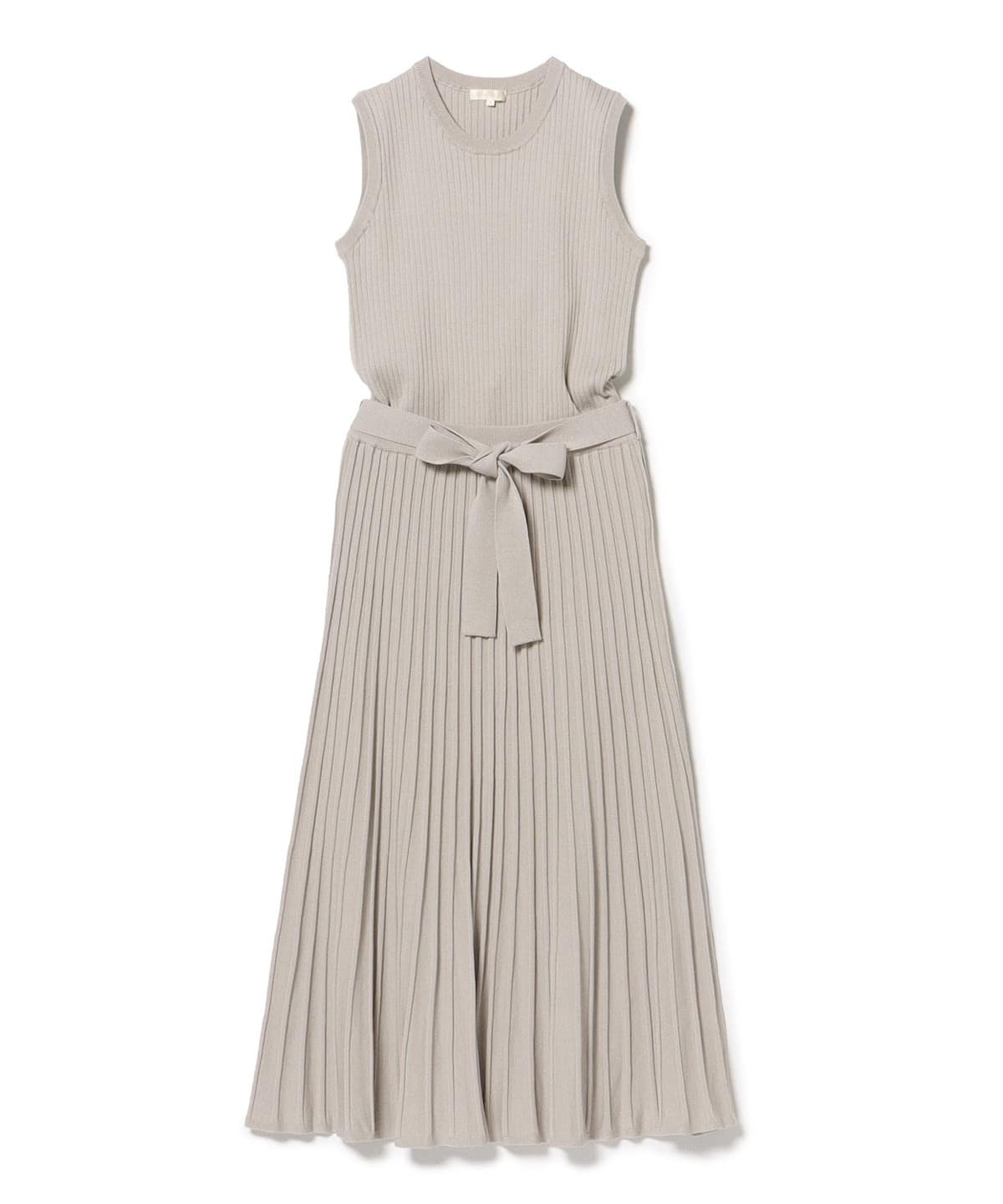 リブニット セットアップ ノースリーブ ワンピース ワンピース WOMEN LIGHT GREY S リブニット セットアップ ノースリーブ ワンピース ワンピース WOMEN LIGHT GREY S