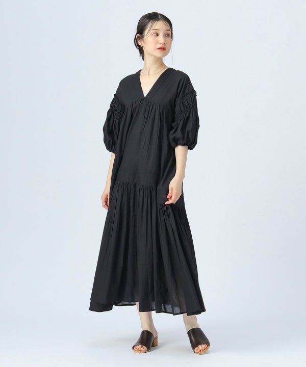 ビームスハート ティアードワンピース BEAMS HEART ワンピース スキッパー ティアードワンピース