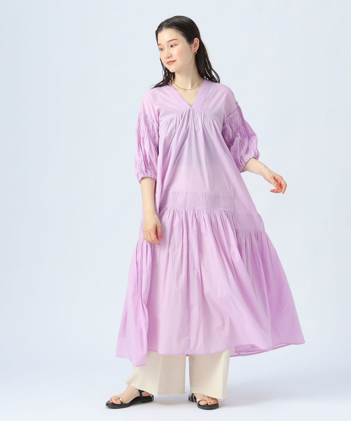 INDIA ティアード ワンピース ワンピース WOMEN LAVENDER ONE SIZE INDIA ティアード ワンピース ワンピース WOMEN LAVENDER ONE SIZE