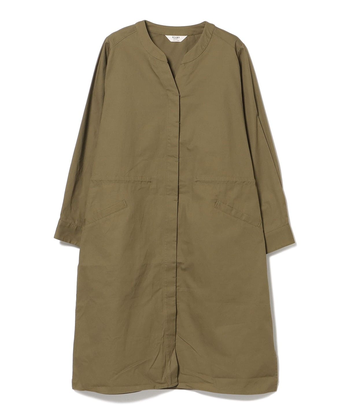 ノーカラー ドロスト コートワンピース ワンピース WOMEN OLIVE ONE SIZE ノーカラー ドロスト コートワンピース ワンピース WOMEN OLIVE ONE SIZE