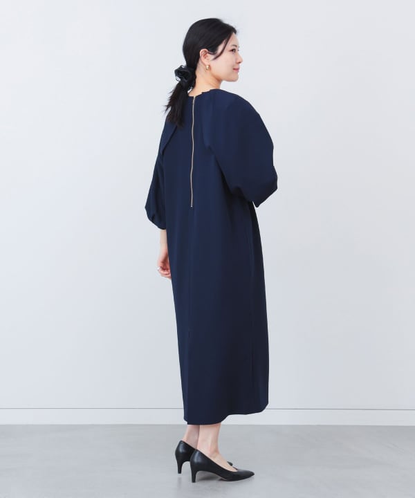 BEAMS HEART (BEAMS HEART) Sleeve Form Dress (Dress Dress