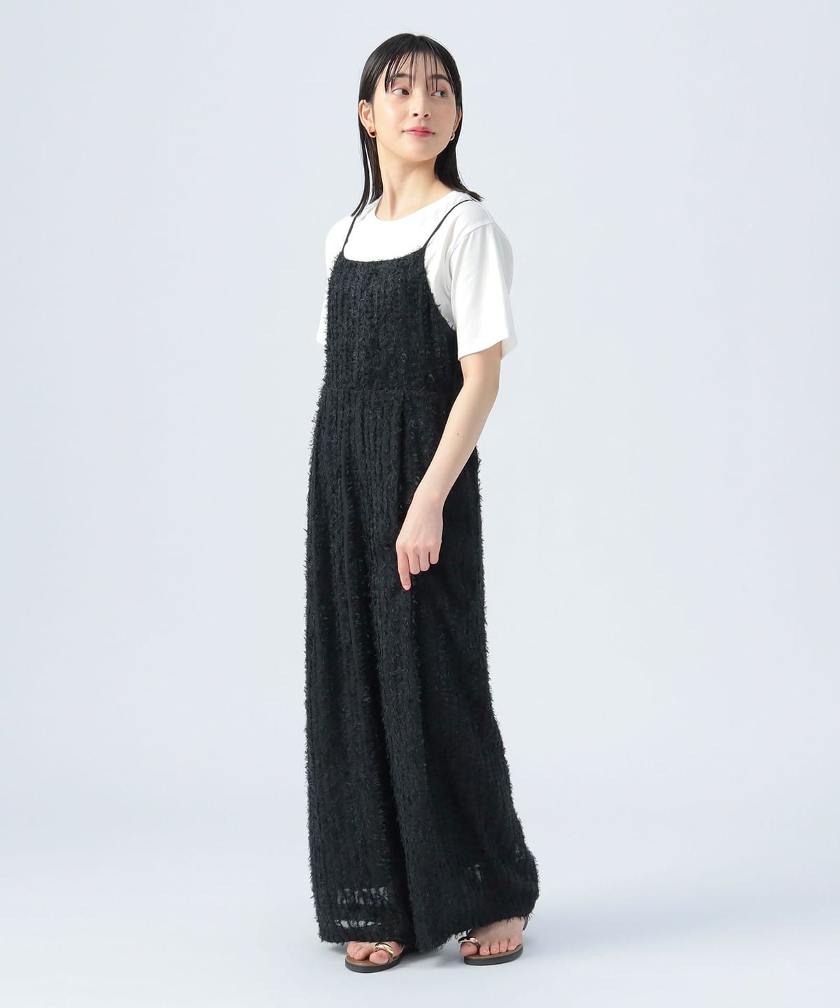 【5/15新規値下げ】カットジャカート サロペット × Tシャツ(セットアイテム) パンツ WOMEN BLACK ONE SIZE 【5/15新規値下げ】カットジャカート サロペット × Tシャツ(セットアイテム) パンツ WOMEN BLACK ONE SIZE