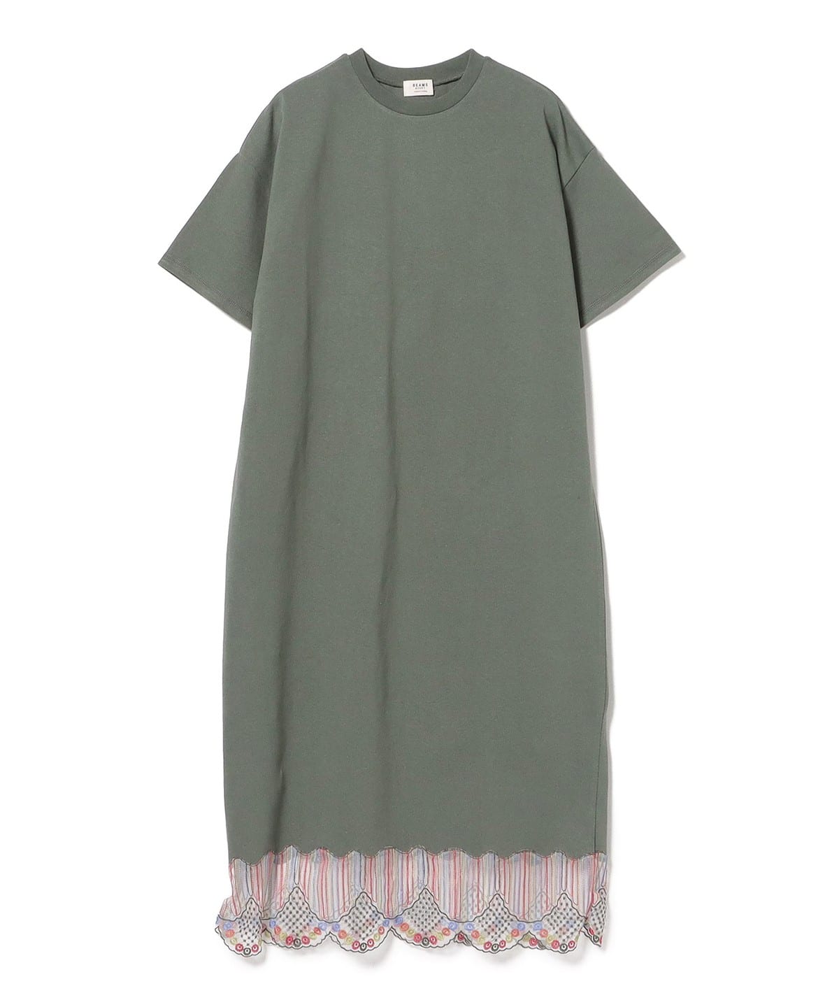 裾 スカラレース ワンピース ワンピース WOMEN GREEN ONE SIZE 裾 スカラレース ワンピース ワンピース WOMEN GREEN ONE SIZE
