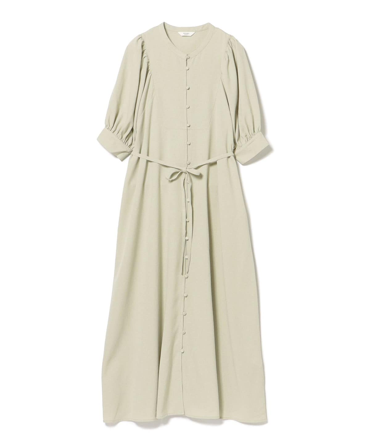 リネンライク ギャザー ワンピース ワンピース WOMEN LIGHT GREY ONE SIZE リネンライク ギャザー ワンピース ワンピース WOMEN LIGHT GREY ONE SIZE