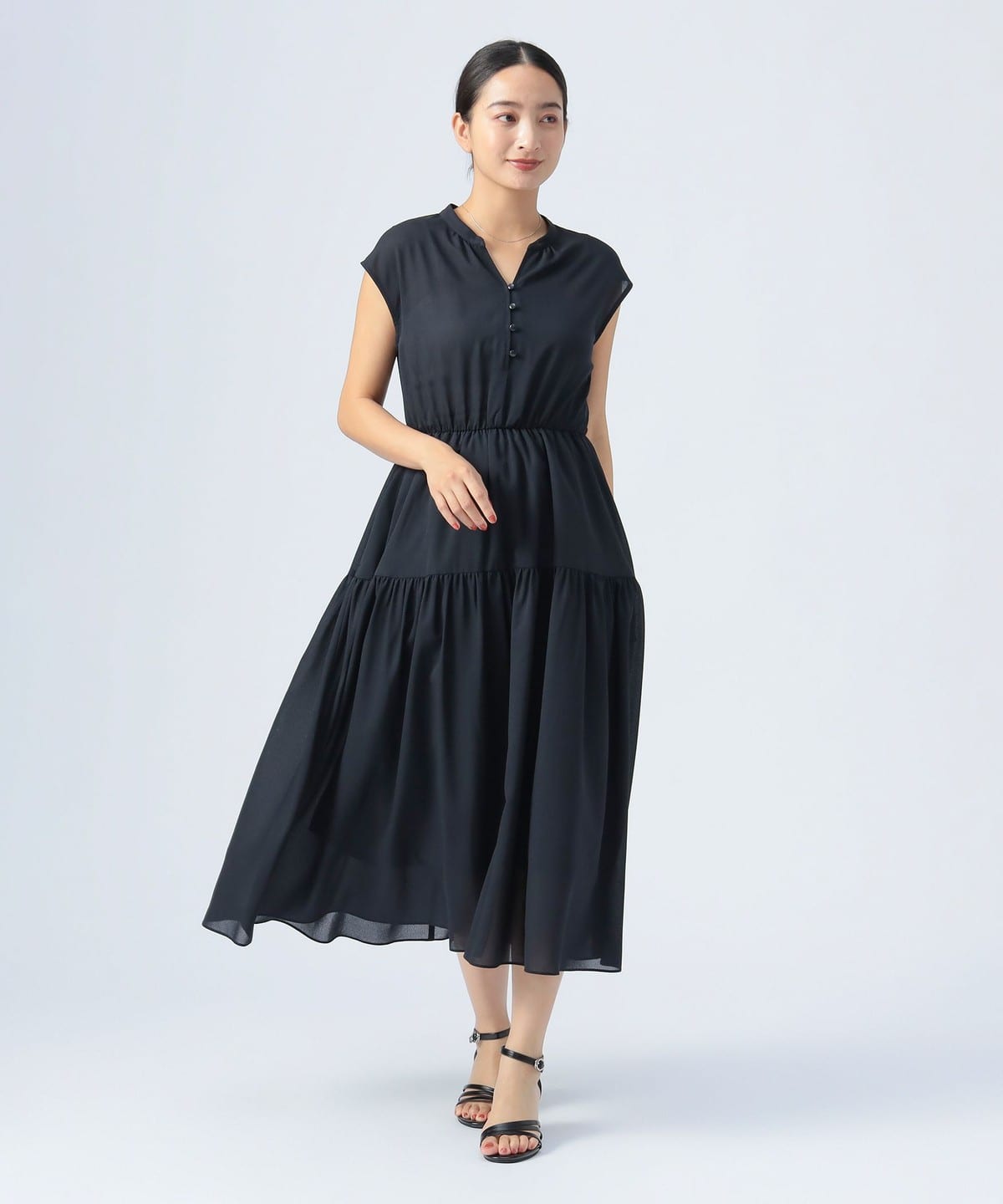 スキッパー ティアード ワンピース ワンピース WOMEN NAVY ONE SIZE スキッパー ティアード ワンピース ワンピース WOMEN NAVY ONE SIZE