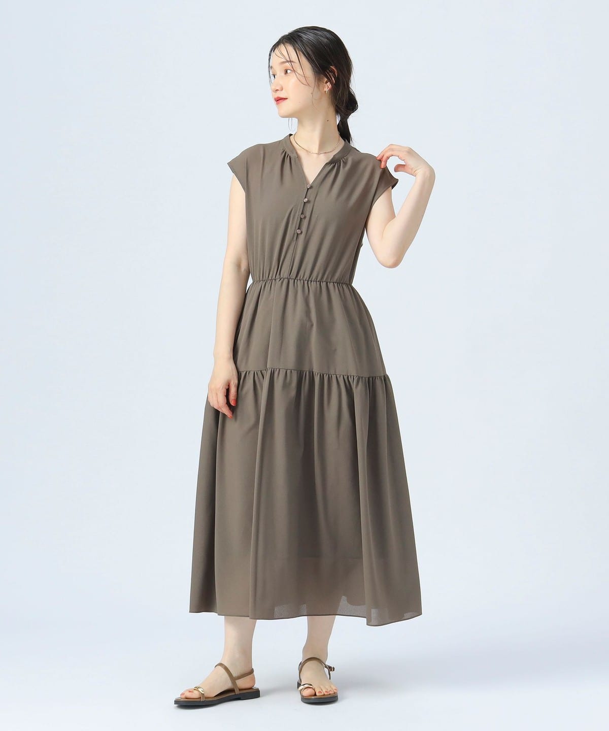 【新品未使用】UNMINOU♥スキッパー ティアードワンピース 43260426928_D_3.jpg