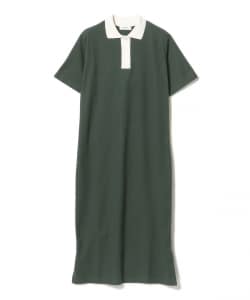 配色 ポロ ワンピース