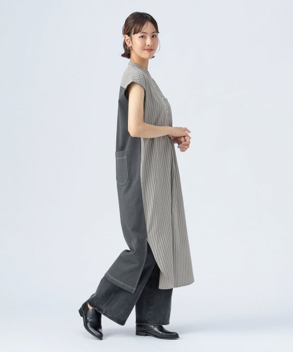 BEAMS HEART（ビームス ハート）ストライプ × カットワンピース