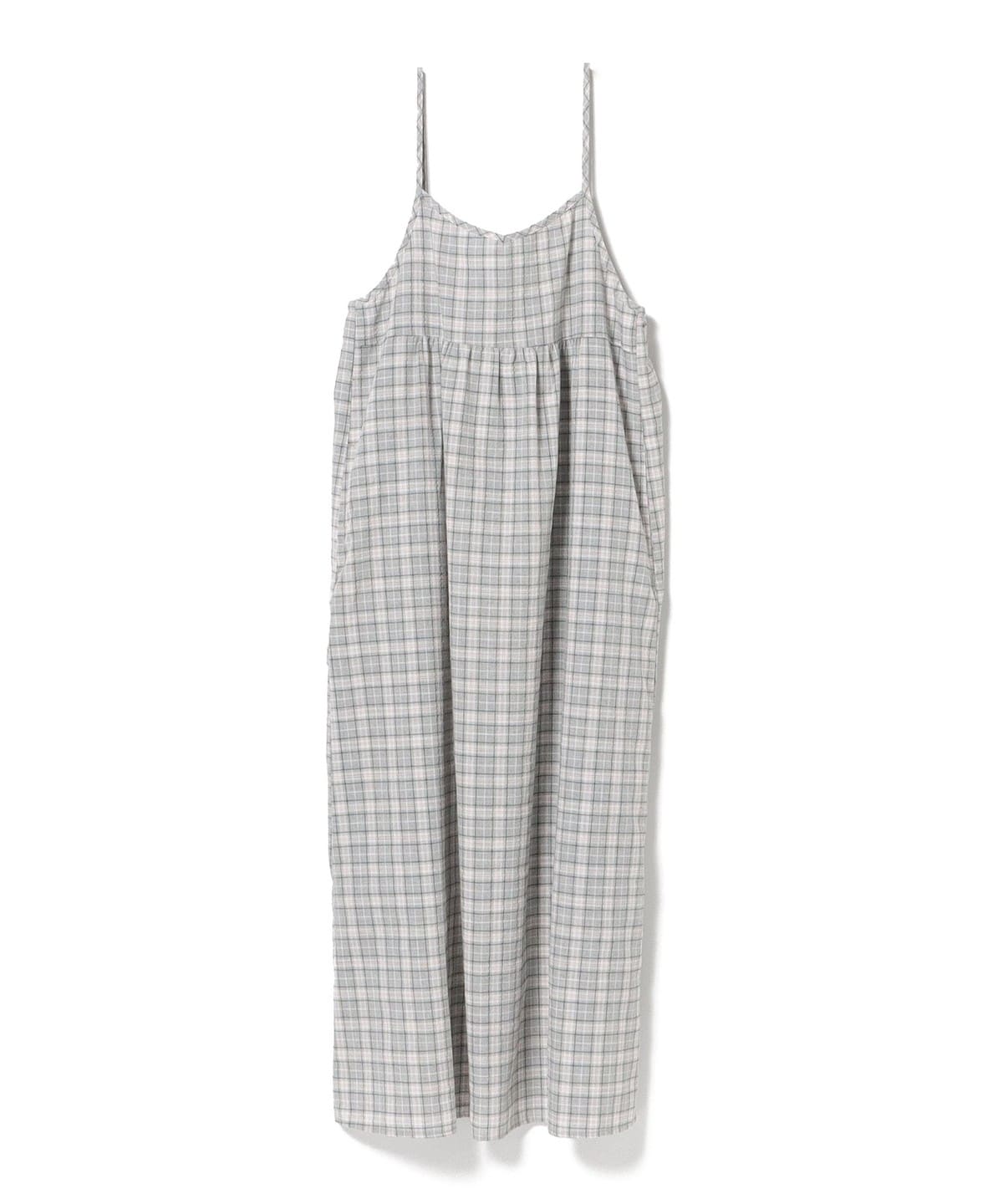 シアー チェック キャミ ワンピース ワンピース WOMEN GREY ONE SIZE シアー チェック キャミ ワンピース ワンピース WOMEN GREY ONE SIZE