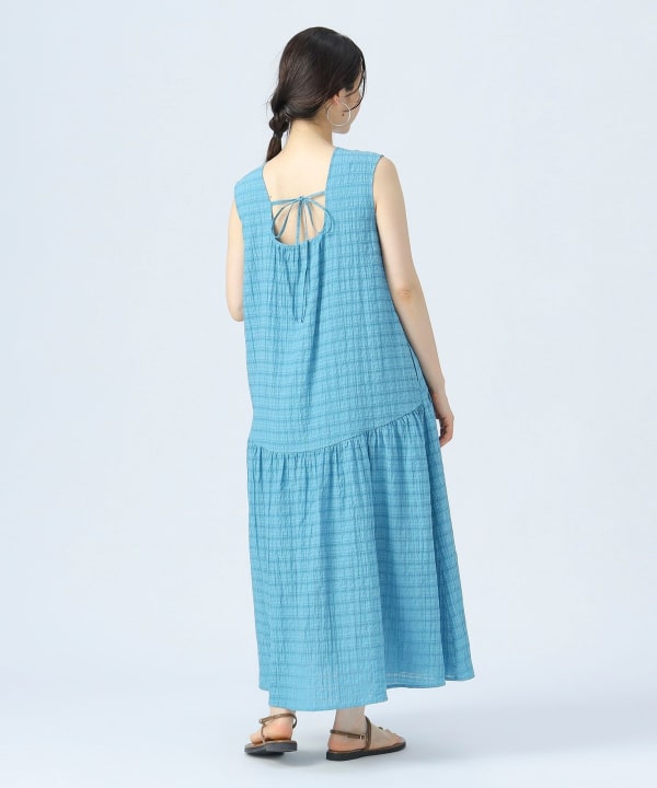 美品　waltz by BEAMS 130  チェック　ワンピース　リボン 新品 waltz by BEAMS DESIGN 130 セーラージャケットスーツ