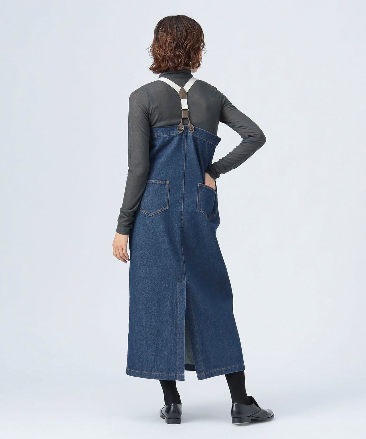 【美品】バーバリーブルーレーベル ジャンパースカート デニム ワンピース バーバリーブルーレーベル ジャンパースカート バーバリーブルー