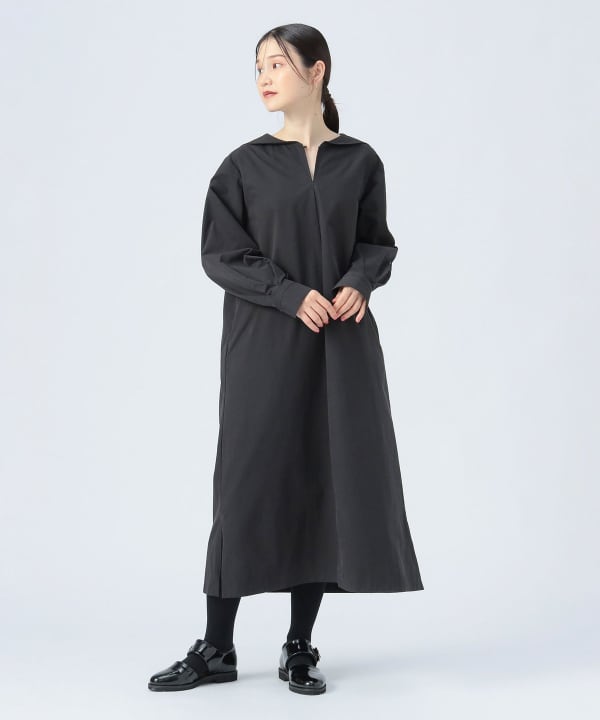 ◆９月５日まで◆美品◆HAVERSACKハードツイストグログランワンピース♡ ジャカードチェック 襟付き ニット ワンピース le reve vaniller