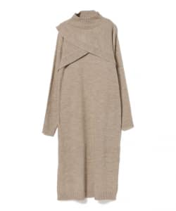 レイヤード ニット ワンピース（セットアイテム）
