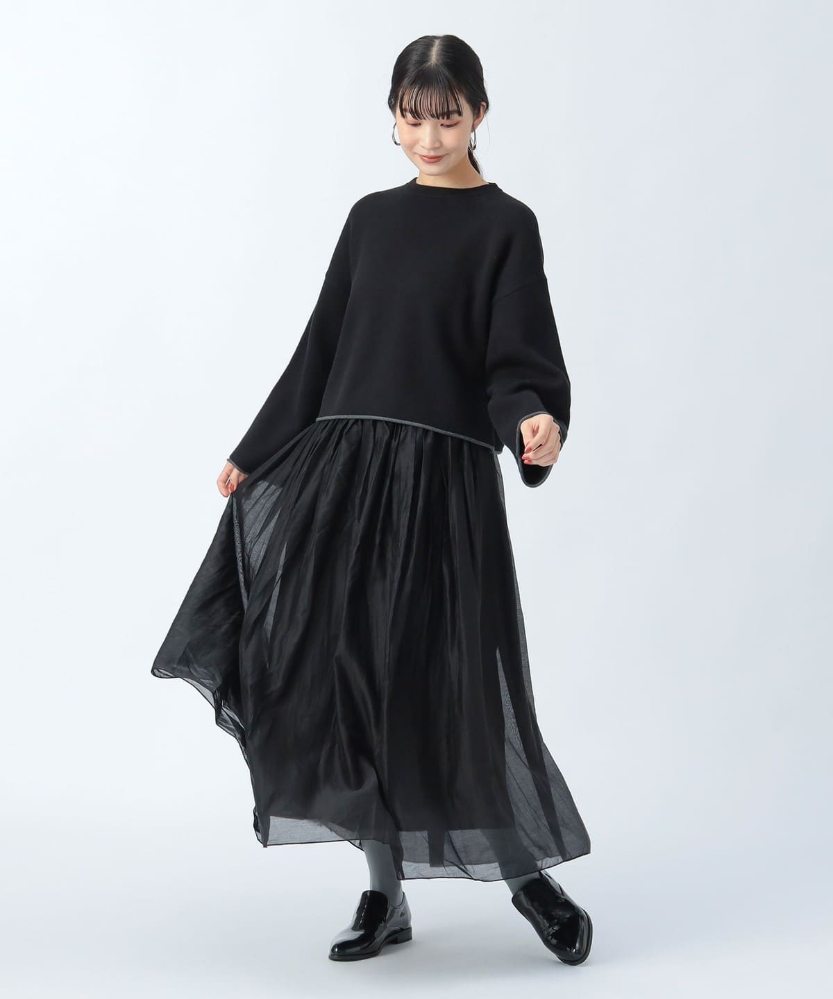 BEAMS HEART（ビームス ハート）スウェットニット × スカート（セット