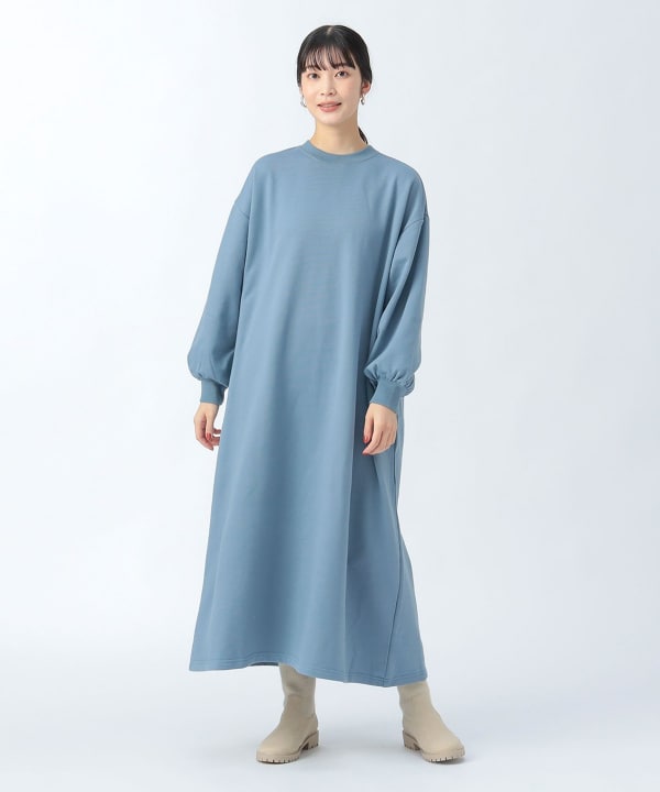 BEAMS HEART（ビームス ハート）オーバーサイズ スウェットワンピース