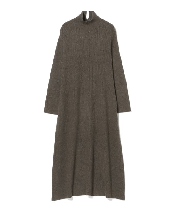 BEAMS HEART（ビームス ハート）襟スリット ハイネック ニット