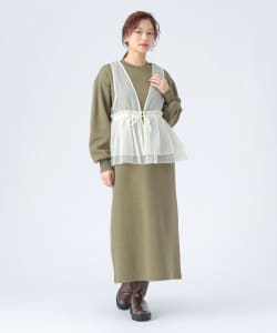 オーガンジー ベスト × カット ワンピース （セットアイテム）