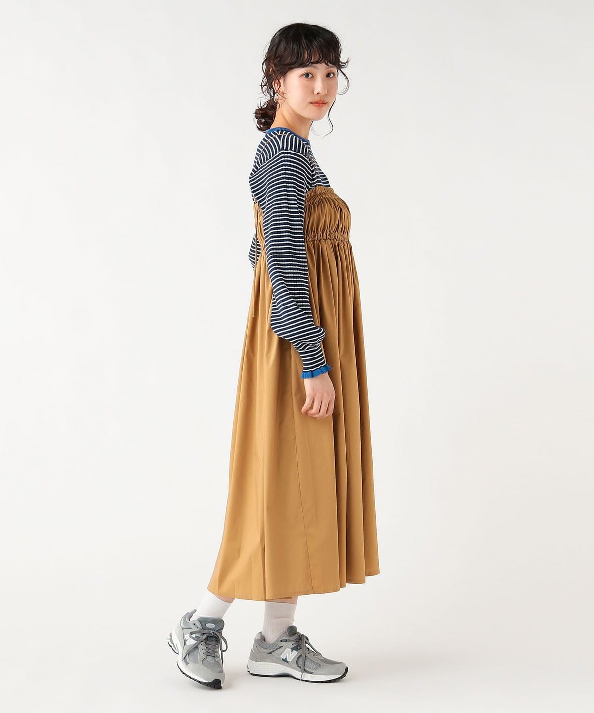 おきみ BEAMS HEART（ビームス ハート）ギャザー フレア キャミ ワンピース