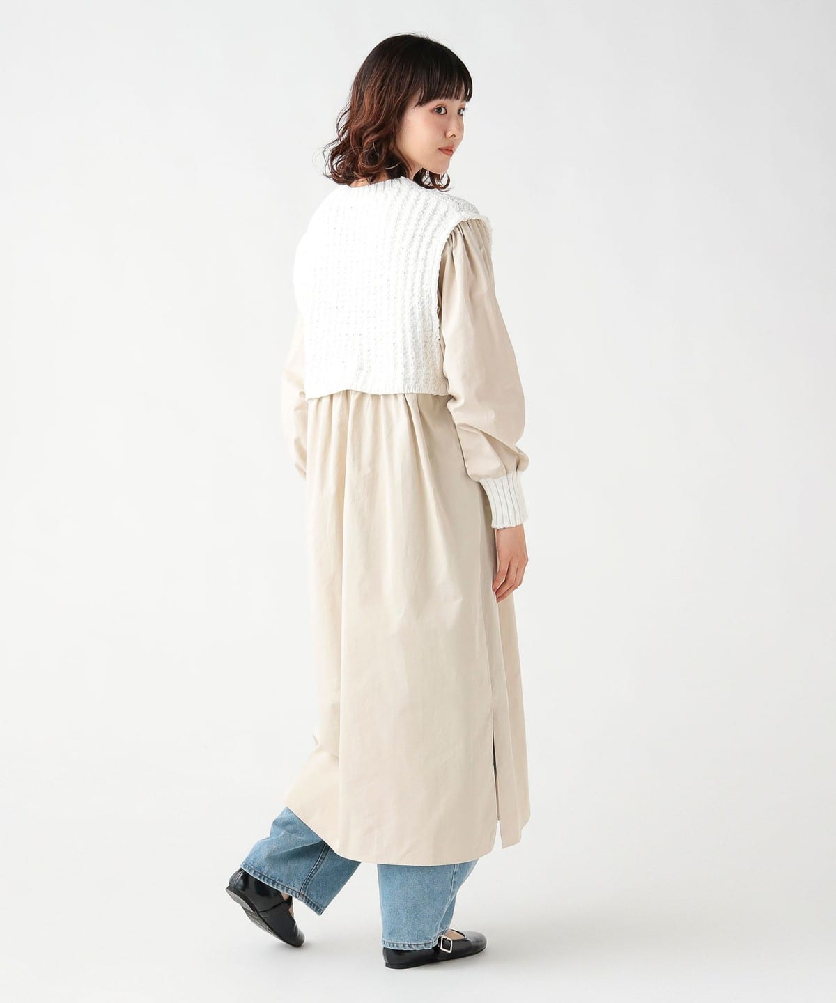 BEAMS HEART（ビームス ハート）ニット × ドッキング ワンピース