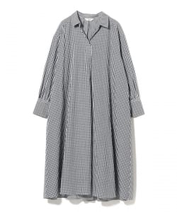 クレイジー フレア シャツワンピース