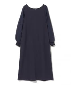袖 プリーツ ワンピース