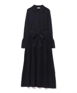 襟付き リブニット × スカート（セットアイテム）