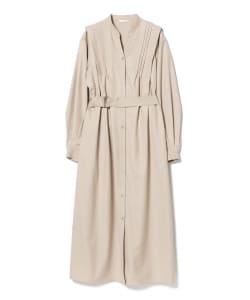 ベルト付き タック ワンピース