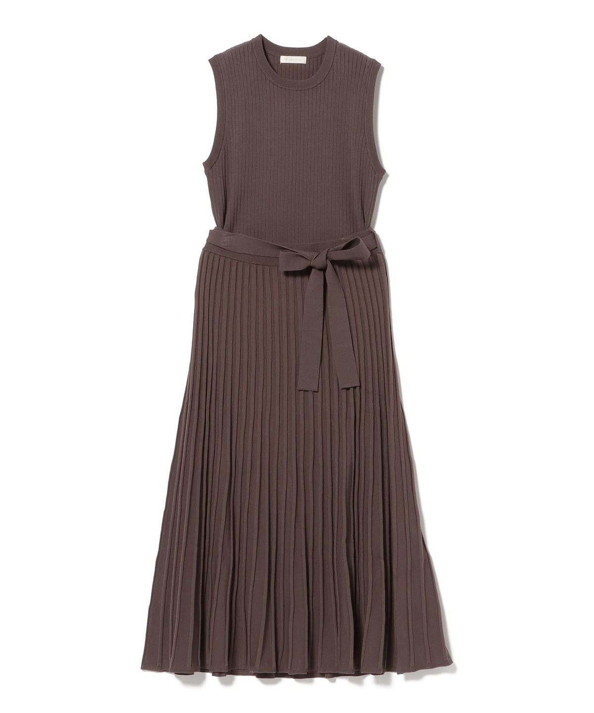 BEAMS HEART（ビームス ハート）リブニット ノースリーブ × スカート