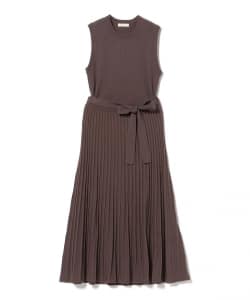 リブニット ノースリーブ × スカート（セットアイテム）