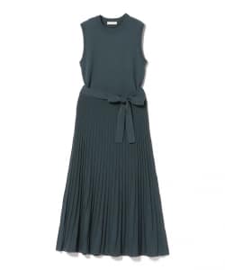 リブニット ノースリーブ × スカート（セットアイテム）