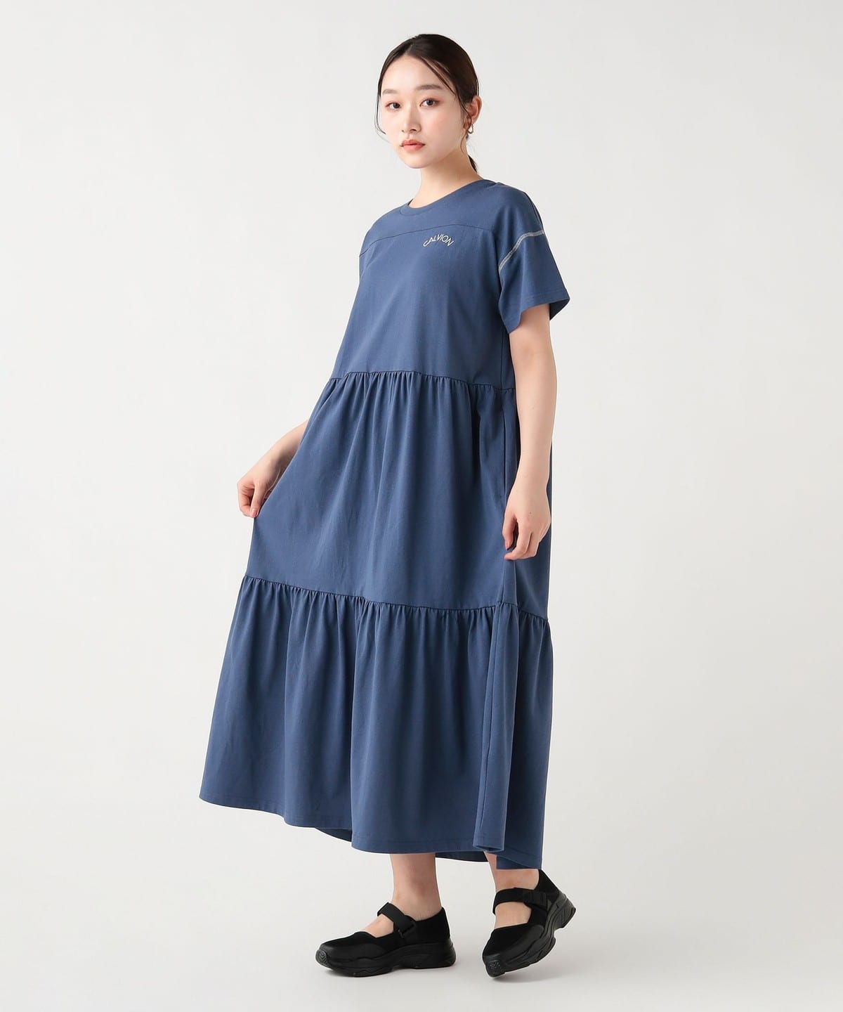 BEAMS HEART（ビームス ハート）カット ティアード ロゴ ワンピース